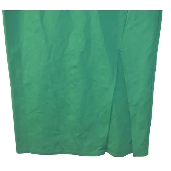 Bar III Women's Cap-Sleeve Crewneck Midi Dress in Bright Green - Picture 4 of 4